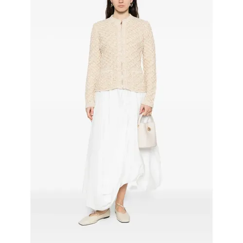 Jackets > Tweed Jackets - - Fabiana Filippi - Modalova