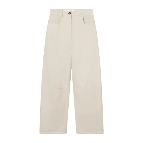 Trousers > Wide Trousers - - Mark Kenly Domino Tan - Modalova