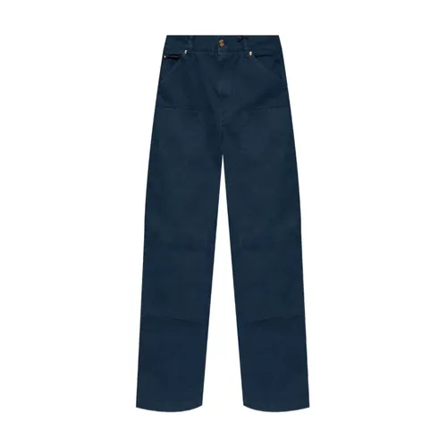 Trousers > Straight Trousers - - Versace - Modalova