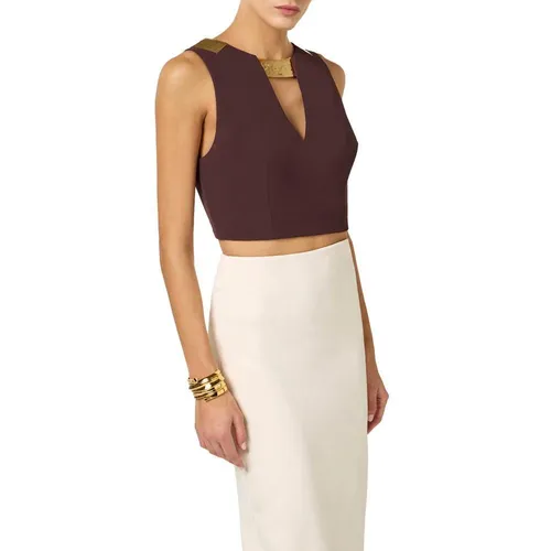 Tops > Sleeveless Tops - - Elisabetta Franchi - Modalova