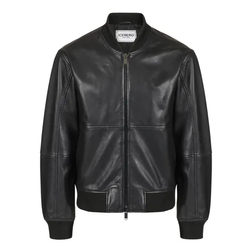 Jackets > Leather Jackets - - Iceberg - Modalova