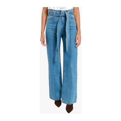 Msgm - Jeans > Wide Jeans - Blue - Msgm - Modalova
