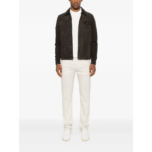 Jackets > Leather Jackets - - Herno - Modalova