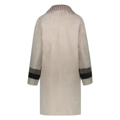 Coats > Single-Breasted Coats - - Lorena Antoniazzi - Modalova