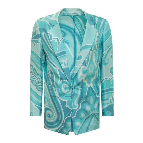 Etro - Jackets > Blazers - Blue - Etro - Modalova