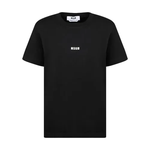 Msgm - Tops > T-Shirts - Black - Msgm - Modalova