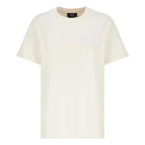 A.p.c. - Tops > T-Shirts - Beige - A.p.c. - Modalova