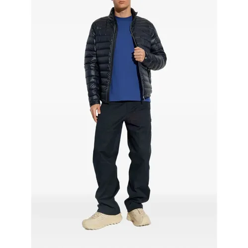 Moncler - Tops > T-Shirts - Blue - Moncler - Modalova