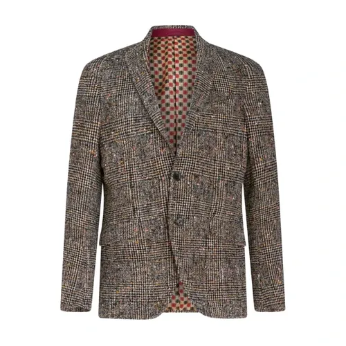 Etro - Jackets > Blazers - Brown - Etro - Modalova
