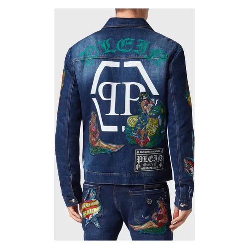 Jackets > Denim Jackets - - Philipp Plein - Modalova