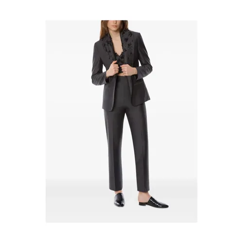 Trousers > Slim-fit Trousers - - Alberta Ferretti - Modalova