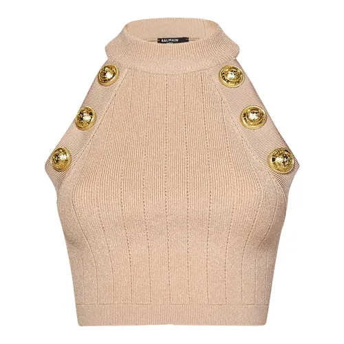 Tops > Sleeveless Tops - - Balmain - Modalova