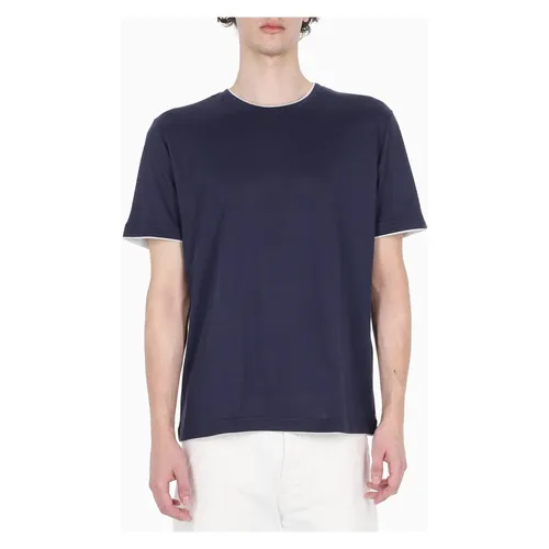 Eleventy - Tops > T-Shirts - Blue - Eleventy - Modalova