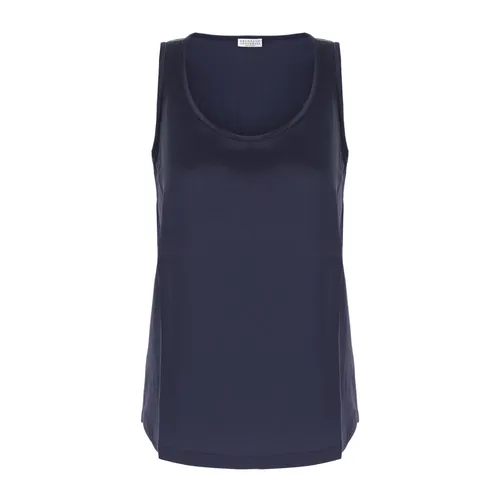 Tops > Sleeveless Tops - - Brunello Cucinelli - Modalova