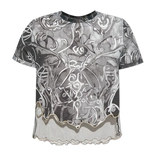 Diesel - Tops > T-Shirts - Gray - Diesel - Modalova