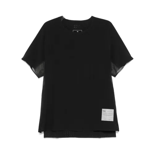 Y-3 - Tops > T-Shirts - Black - Y-3 - Modalova