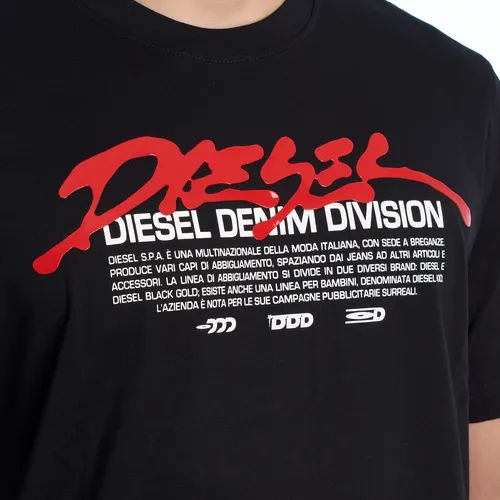 Diesel - Tops > T-Shirts - Black - Diesel - Modalova