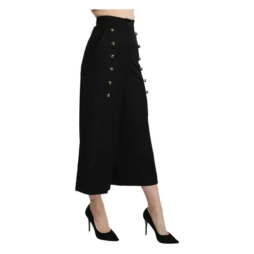 Trousers > Cropped Trousers - - Dolce & Gabbana - Modalova