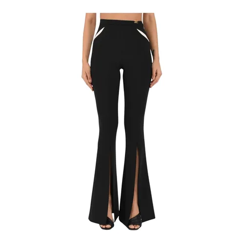 Trousers > Wide Trousers - - Elisabetta Franchi - Modalova