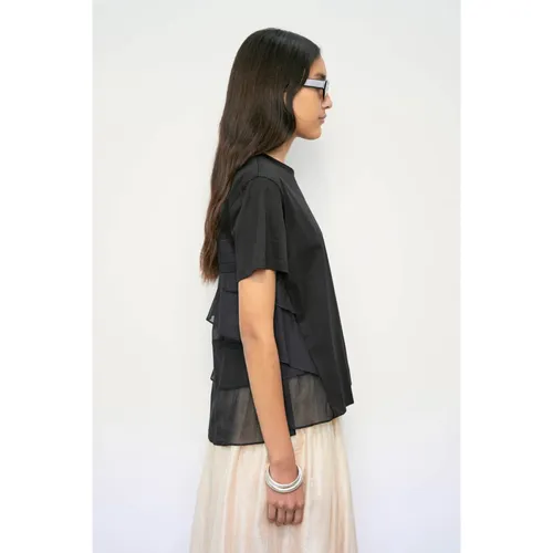 MeiMeiJ - Tops > T-Shirts - Black - MeiMeiJ - Modalova