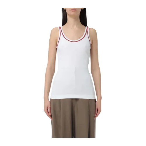 Tops > Sleeveless Tops - - Brunello Cucinelli - Modalova