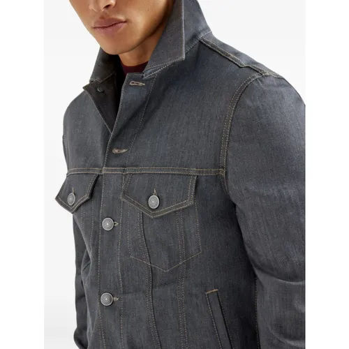 Jackets > Denim Jackets - - Brunello Cucinelli - Modalova