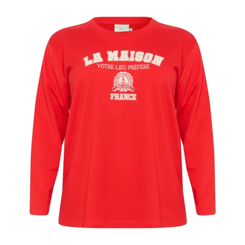 Tops > Long Sleeve Tops - - Kaffe Curve - Modalova