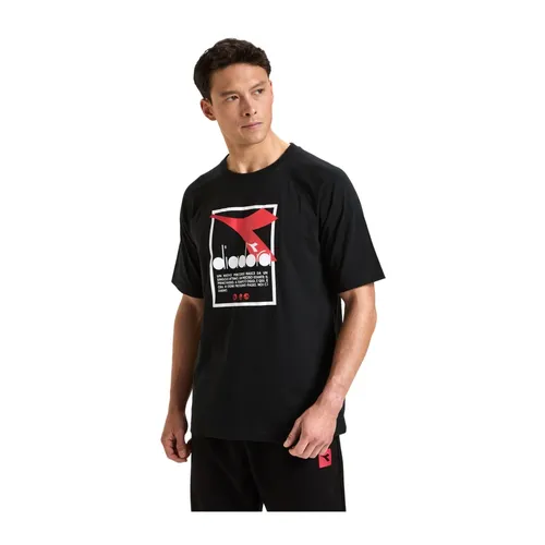 Diadora - Tops > T-Shirts - Black - Diadora - Modalova