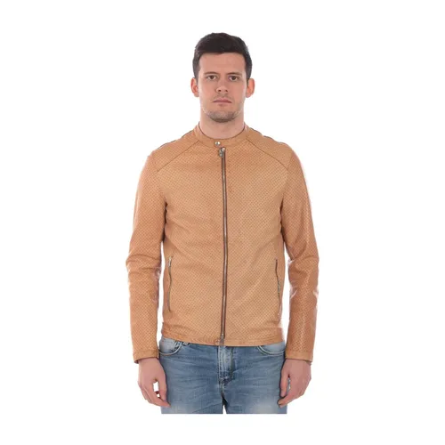 Jackets > Leather Jackets - - Daniele Alessandrini - Modalova