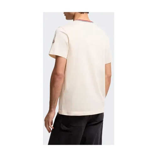 Moncler - Tops > T-Shirts - Beige - Moncler - Modalova