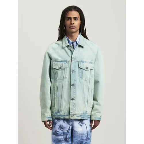 Jackets > Denim Jackets - - Palm Angels - Modalova