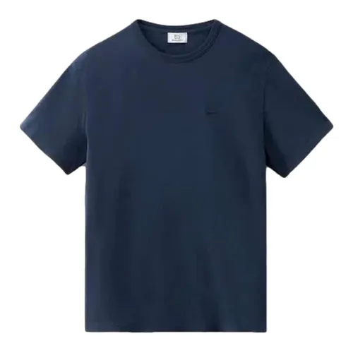 Woolrich - Tops > T-Shirts - Blue - Woolrich - Modalova