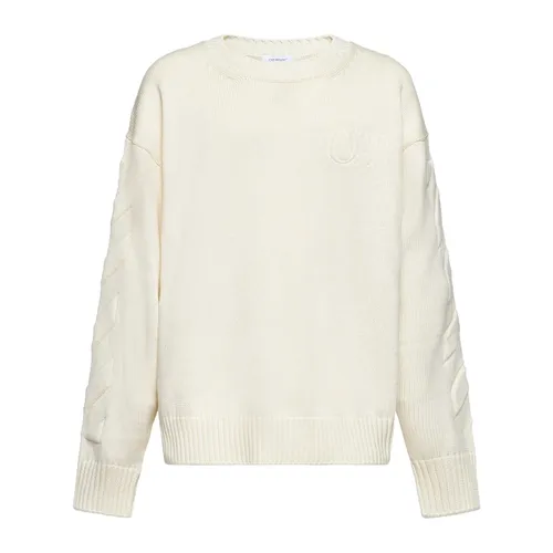 Knitwear > Round-neck Knitwear - - Off White - Modalova