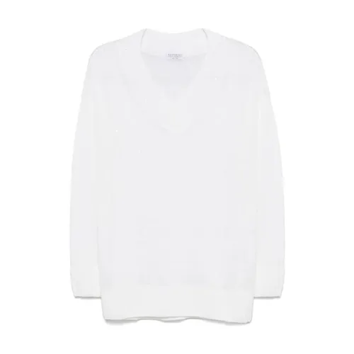 Knitwear > V-neck Knitwear - - Brunello Cucinelli - Modalova