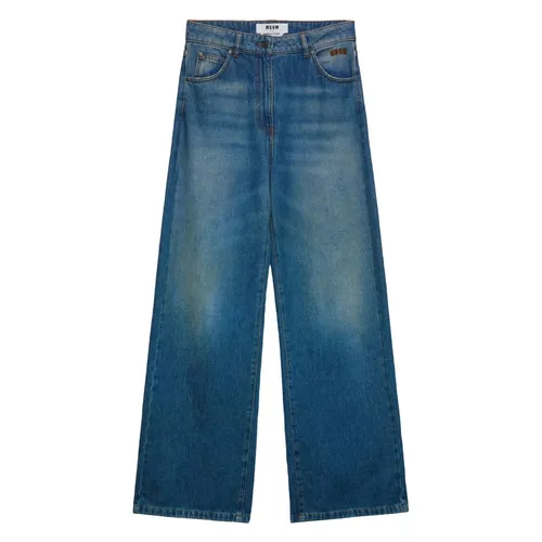 Msgm - Jeans > Wide Jeans - Blue - Msgm - Modalova