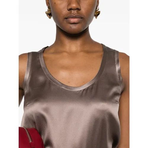Tops > Sleeveless Tops - - Brunello Cucinelli - Modalova