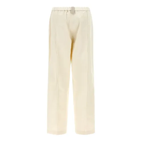 Trousers > Straight Trousers - - Fabiana Filippi - Modalova