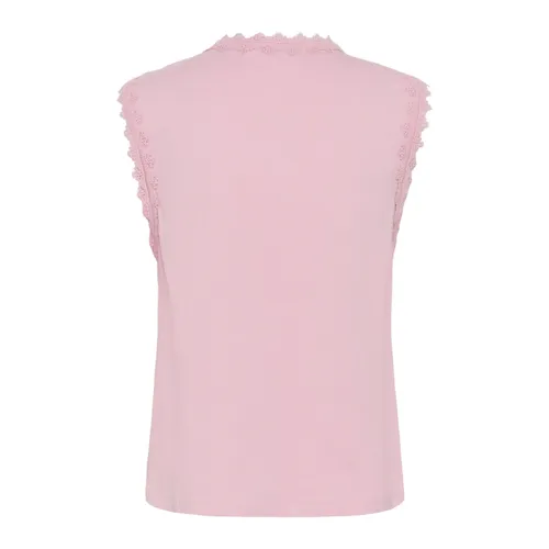 Tops > Sleeveless Tops - - Cream - Modalova