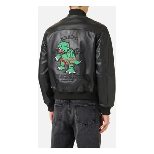 Jackets > Leather Jackets - - Iceberg - Modalova