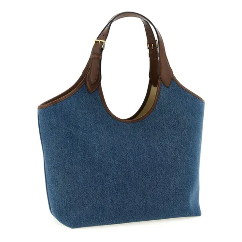 Versace - Bags > Tote Bags - Blue - Versace - Modalova