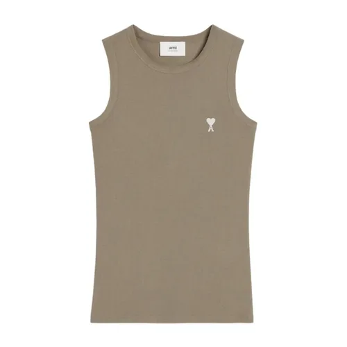 Tops > Sleeveless Tops - - Ami Paris - Modalova