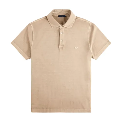 Fay - Tops > Polo Shirts - Beige - Fay - Modalova