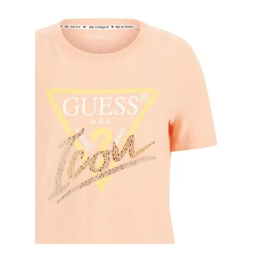 Guess - Tops > T-Shirts - Pink - Guess - Modalova