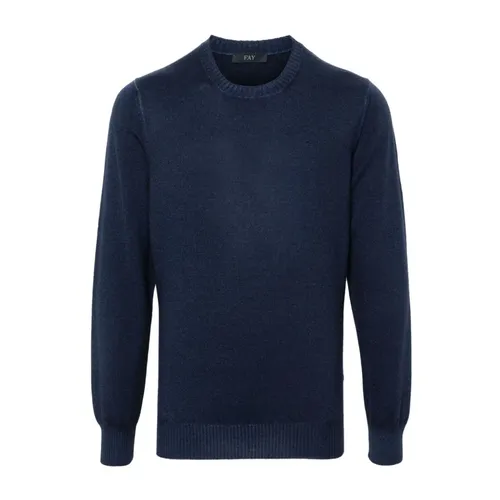 Knitwear > Round-neck Knitwear - - Fay - Modalova