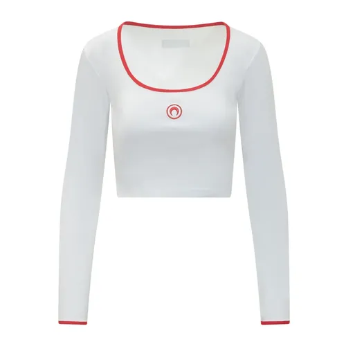 Tops > Long Sleeve Tops - - Marine Serre - Modalova