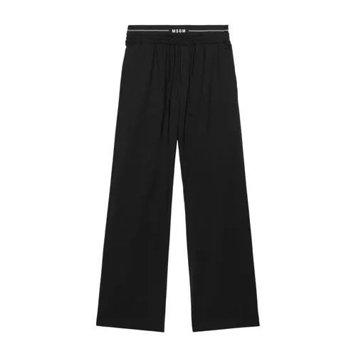 Trousers > Wide Trousers - - Msgm - Modalova