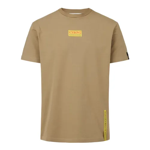 Iceberg - Tops > T-Shirts - Beige - Iceberg - Modalova