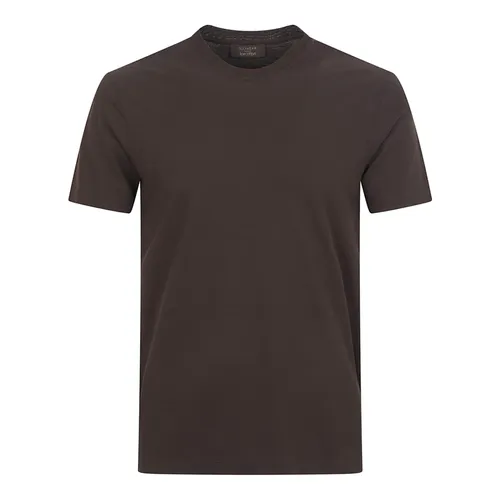 Zanone - Tops > T-Shirts - Brown - Zanone - Modalova