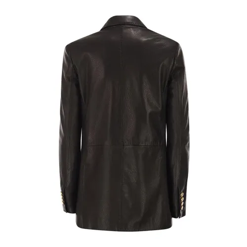 Jackets > Leather Jackets - - Tagliatore - Modalova