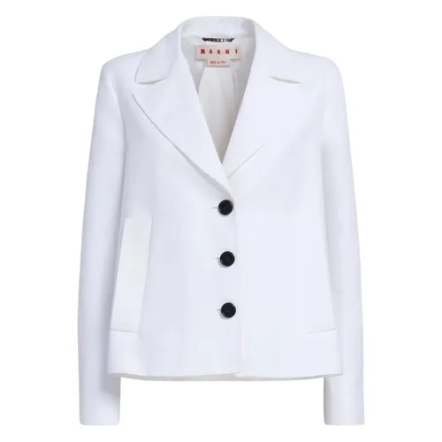 Marni - Jackets > Blazers - White - Marni - Modalova